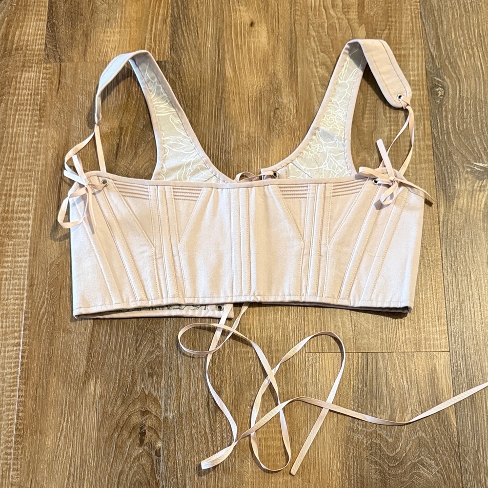 Custom Regency Bustier Empire Stays Light Lilac Corset Top